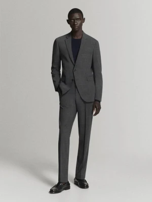 Marynarka garniturowa París super slim fit ciemnoszary - Mężczyzna - MANGO MAN