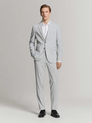 Marynarka garniturowa París super slim fit jasnoszary - Mężczyzna - - MANGO MAN