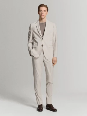 Marynarka garniturowa París super slim fit kremowy / écru - Mężczyzna - - MANGO MAN