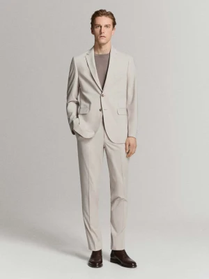 Marynarka garniturowa París super slim fit kremowy / écru - Mężczyzna - - MANGO MAN