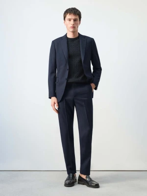 Marynarka garniturowa Turin z 100% wełny atramentowy  - Mężczyzna - - MANGO MAN