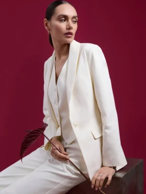 Marynarka garniturowa w białym kolorze Greenpoint