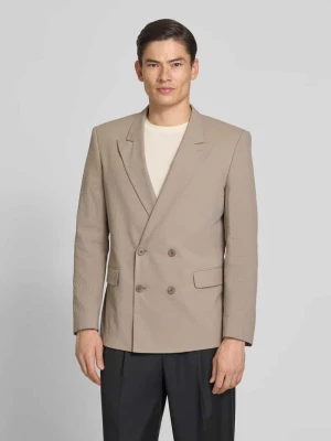 Marynarka garniturowa z mieszanki bawełny, krój slim fit, model 'HENRY' HUGO