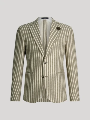 Marynarka Hawksley w paski w kolorze khaki Joop