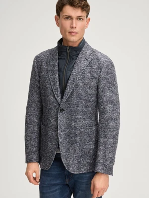 Marynarka Hectic w kolorze ciemnoniebieskim z efektem melanżu Joop