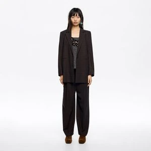 Marynarka krata brązowa BIMBA Y LOLA