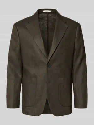 Marynarka krój regular fit z czystego lnu model 'BAILEY' Selected Homme