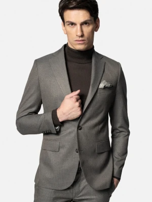 MARYNARKA LACENO BEŻOWA SLIM FIT JEDNORZĘDOWA Recman