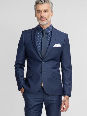 Marynarka LEONARDO GGGS900455 Giacomo Conti granatowy