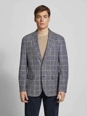 Marynarka lniana o kroju comfort fit z kołnierzem z połami Christian Berg Men