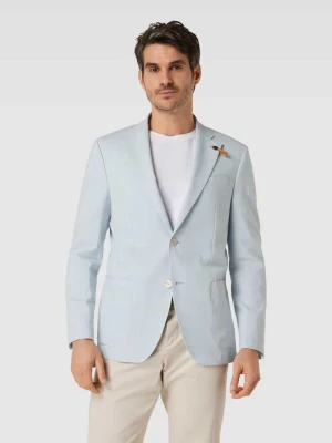 Marynarka lniana z nakładanymi kieszeniami model ‘Surello’ BALDESSARINI