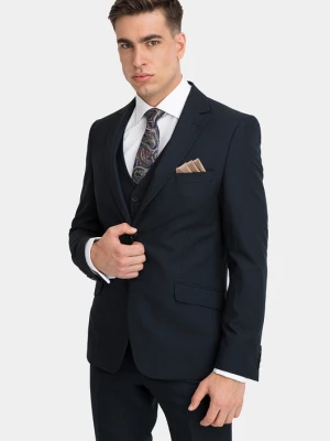 Marynarka LUKE 05036C75LSA Giacomo Conti granatowy