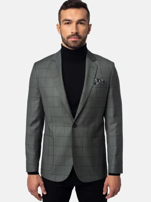 marynarka marotta zielona slim fit Recman