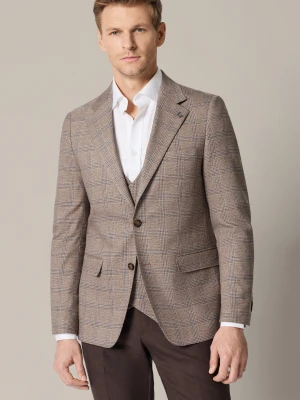 Marynarka Męska Beżowa w Kratę Tirano Lancerto