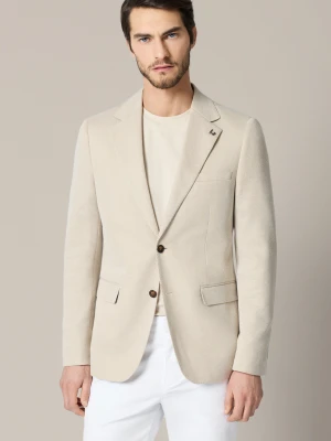 Marynarka Męska Beżowa z Bawełną Seborga Lancerto