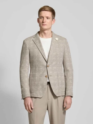 Marynarka męska JOOP! Collection;Mieszanka bawełny z dodatkiem streczu;Prosty krój;Model ‘Hoverest’;Kołnierz z połami;Aplikacja;Brustasza;Nakładane kieszenie;Li