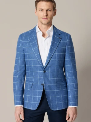 Marynarka Męska Niebieska w Kratę Sabbioneta Lancerto