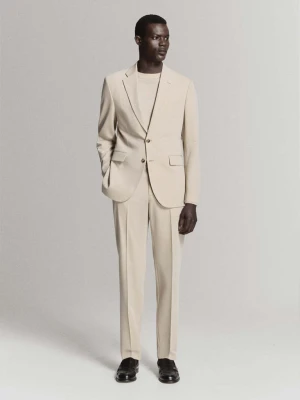 Marynarka garniturowa Milan slim fit beżowy - Mężczyzna - - MANGO MAN