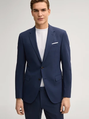 Marynarka modułowa Herby w kolorze ciemnoniebieskim z efektem melanżu Joop