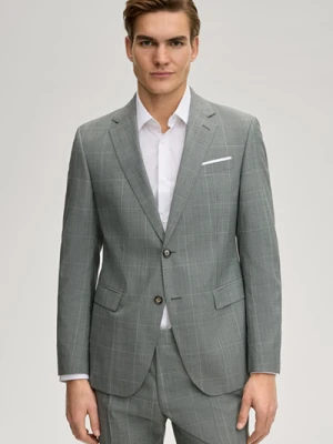 Marynarka modułowa Herby w kolorze szałwiowym w kratę Joop