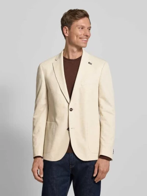 Marynarka na 2 guziki o kroju regular fit z dodatkiem wełny Bugatti