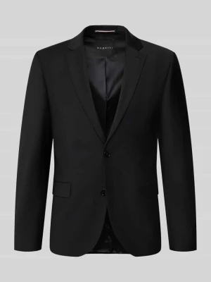 Marynarka na 2 guziki o kroju regular fit z kieszeniami z patką Bugatti