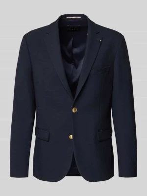 Marynarka na 2 guziki o kroju regular fit z kieszeniami z patką Bugatti