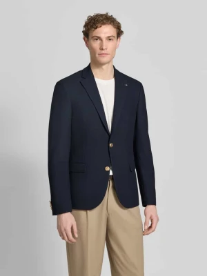 Marynarka na 2 guziki o kroju regular fit z kieszeniami z patką Bugatti
