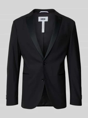 marynarka na 2 guziki o kroju slim fit model 'FESTONE' CINQUE Czarny