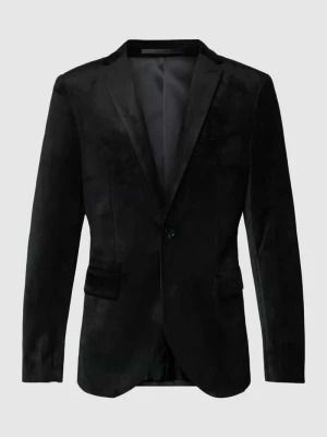 Marynarka na 2 guziki o kroju slim fit z brustaszą model ‘george’ Matinique