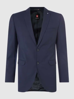 marynarka na 2 guziki o kroju slim fit z dodatkiem streczu model 'Caden' CG - Club of Gents Królewski niebieski