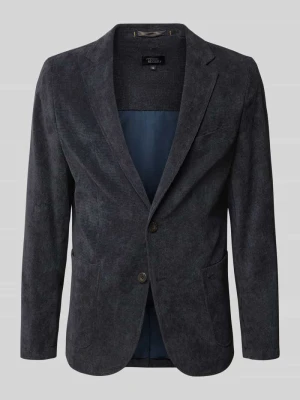 Marynarka na 2 guziki o kroju slim fit z kieszenią na piersi camel active