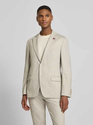 marynarka na 2 guziki o kroju slim fit z kieszeniami z patką ATELIER TORINO