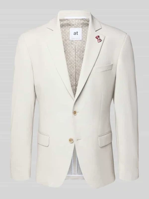 marynarka na 2 guziki o kroju slim fit z kieszeniami z patką ATELIER TORINO