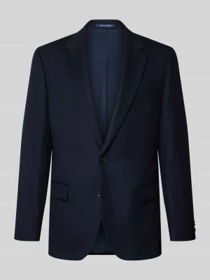 marynarka na 2 guziki o kroju slim fit z kieszeniami z patką Christian Berg Ciemnoniebieski