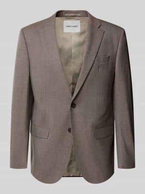 marynarka na 2 guziki o kroju slim fit z kieszeniami z patką model 'Grant' Pierre Cardin Jasnobrązowy