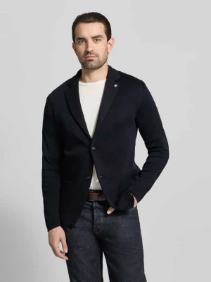 Marynarka na 2 guziki o kroju slim fit z kołnierzem z połami Manuel Ritz