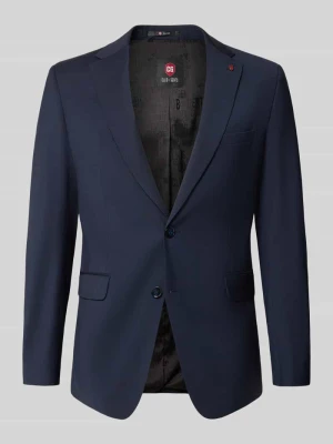 marynarka na 2 guziki o kroju slim fit z mieszanka wełny i elastanu model 'Colvin' CG - Club of Gents Ciemnoniebieski