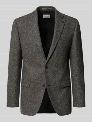 marynarka na 2 guziki o kroju slim fit z żywej wełny Roy Robson Antracytowy