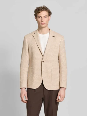 Marynarka na 2 guziki o kroju slim fit ze strukturalnym wzorem Bugatti