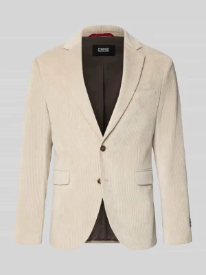 marynarka na 2 guziki Slim Fit z sztruksu model 'DATA' CINQUE Piaskowy