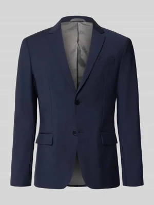 marynarka na 2 guziki w jednokolorowy design Calvin Klein Granatowy