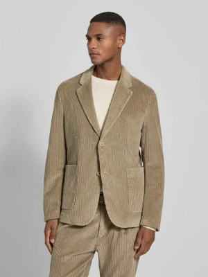 Marynarka na 2 guziki z kołnierzem z połami drykorn