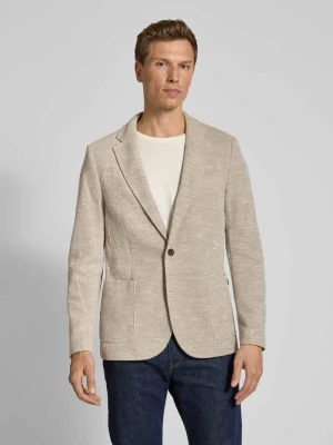 Marynarka na dwa guziki o kroju regular fit z kołnierzem z połami camel active