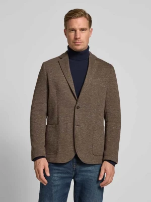 Marynarka na dwa guziki o kroju regular fit z kołnierzem z połami camel active