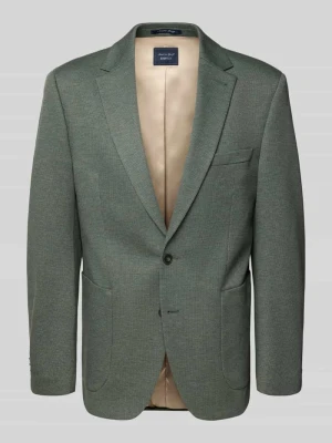 Marynarka na dwa guziki o kroju regular fit z kołnierzem z połami Christian Berg Men