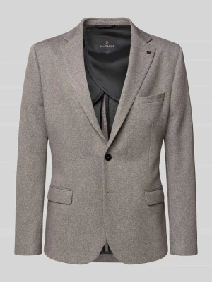 Marynarka na dwa guziki o kroju slim fit z kieszeniami z patką model ‘DiNick’ Zuitable
