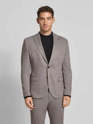Marynarka na dwa guziki o kroju slim fit z kieszeniami z patką model ‘DiNick’ Zuitable