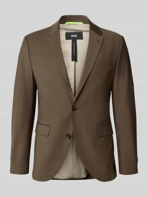 Marynarka na dwa guziki o kroju slim fit z kieszeniami z patką model ‘Monopoli’ CINQUE