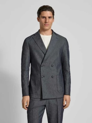 Marynarka na dwa guziki o kroju slim fit z mieszanki bawełny model ‘HANRY’ Boss